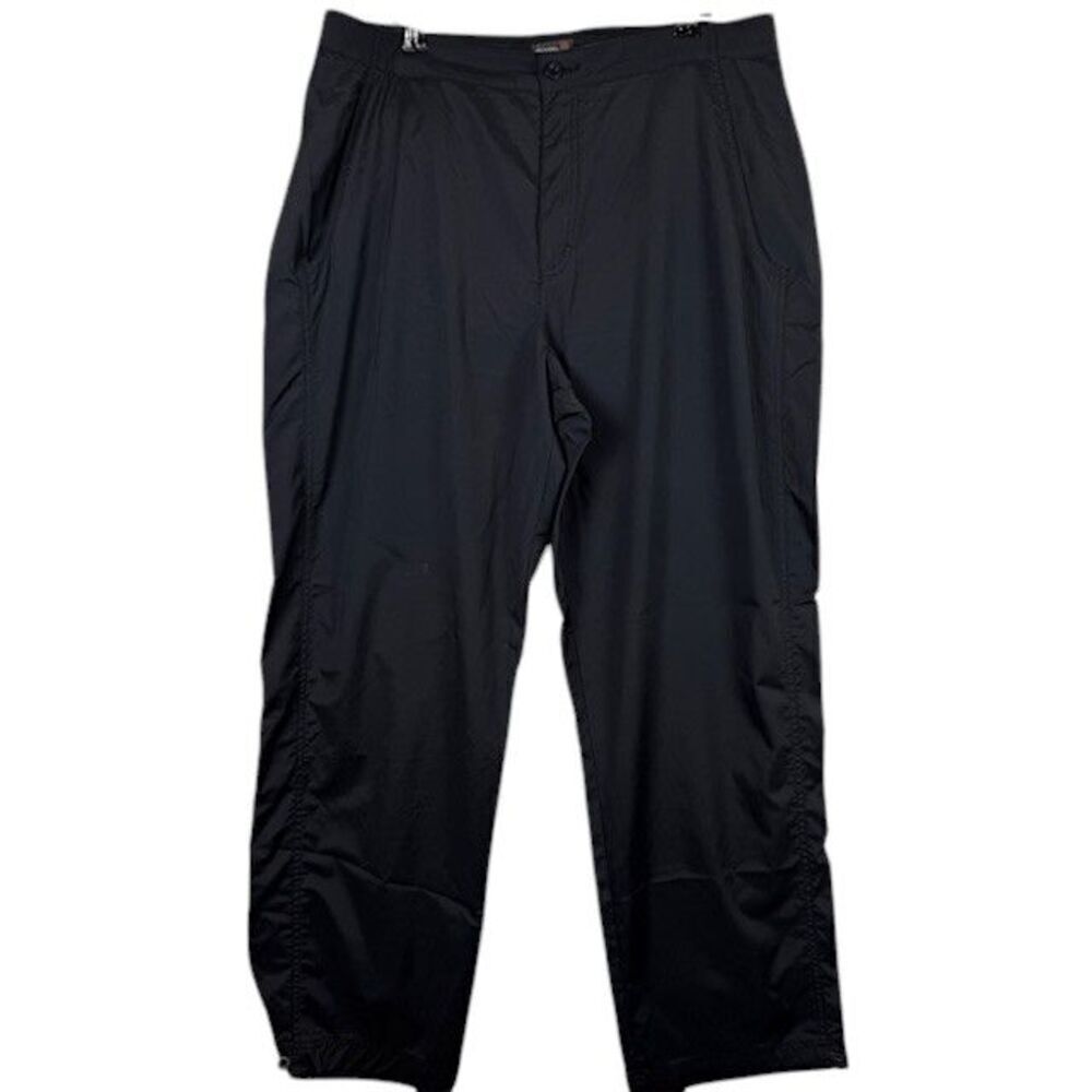 Royal Robbins Nylon‎ Blend Ripstop Adjustable Women's Black Pants Hiking Size 14